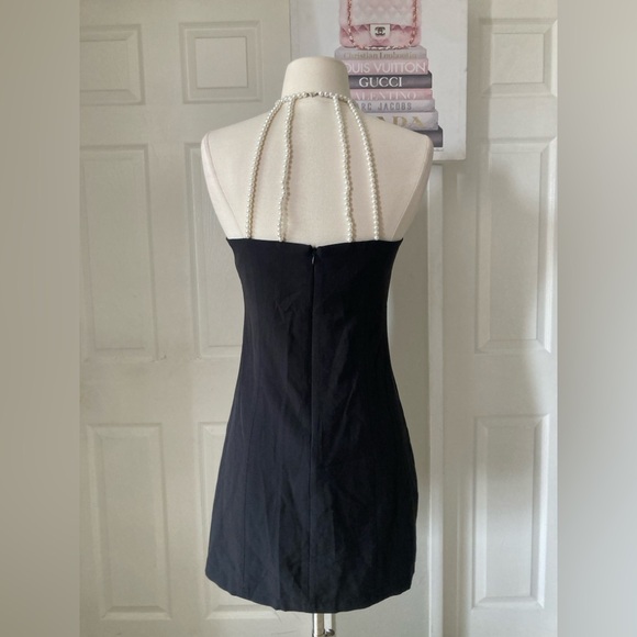 Han Meng Ji❤️ beautiful dress with pearl straps size M - Picture 4 of 6